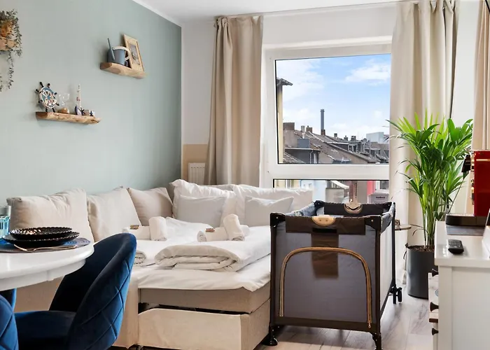 Federnest - Superior-2-zimmer-wohnung - Kingsize Boxspringbett - Home-office Mit Monitor - 11 Min Hbf *