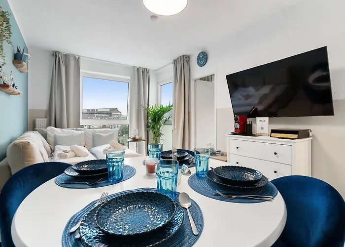 Apartment Federnest - Superior-2-zimmer-wohnung - Kingsize Boxspringbett - Home-office Mit Monitor - 11 Min Hbf *